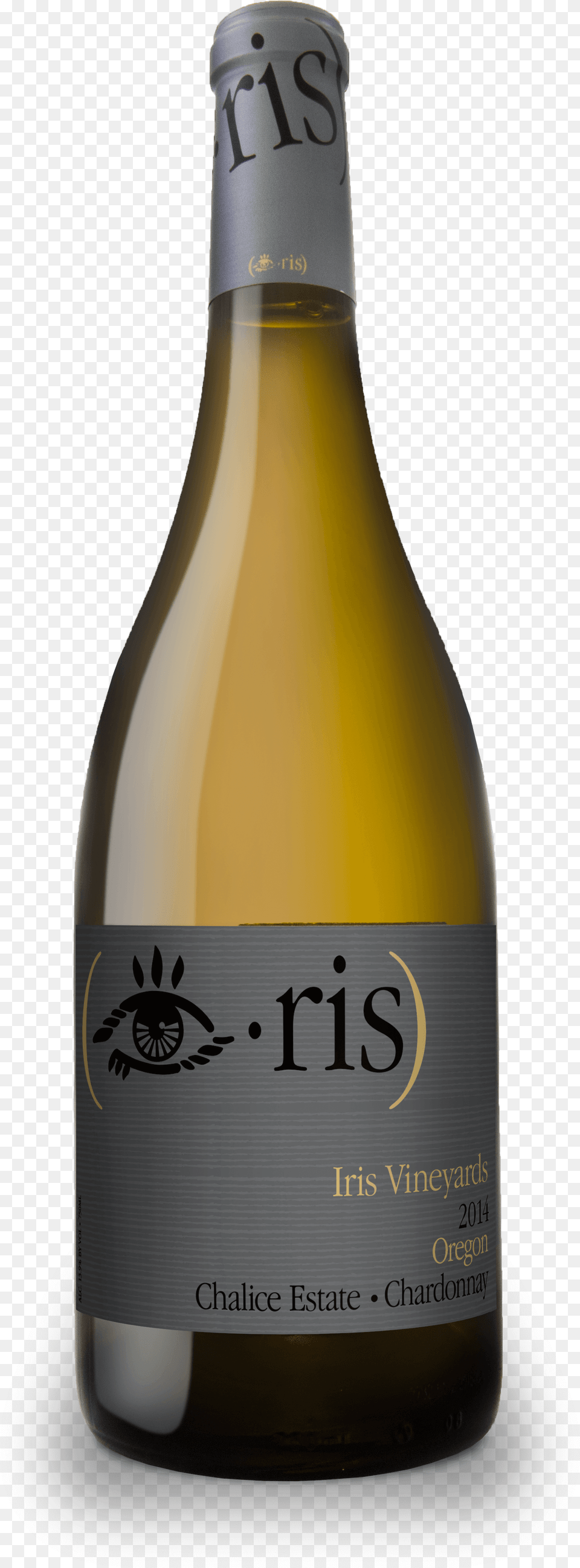 Iris Vineyards 2016 Oregon Pinot Gris, Alcohol, Beer, Beverage, Bottle Png Image