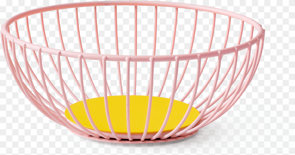 Iris Wire Basket Small Cos Pentru Fructe Negru, Furniture, Bowl, Crib, Infant Bed Free Png