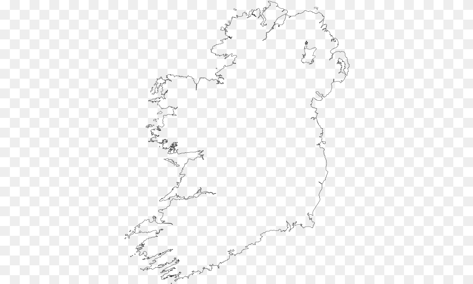 Irish Black And White River Bann On Map, Gray Free Png