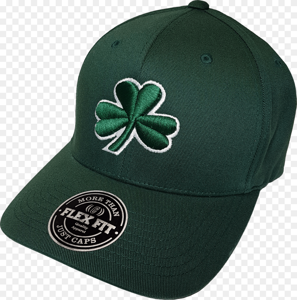 Irish Cap Clover Flex Fit Green With White More Than Cap, Baseball Cap, Clothing, Hat Png