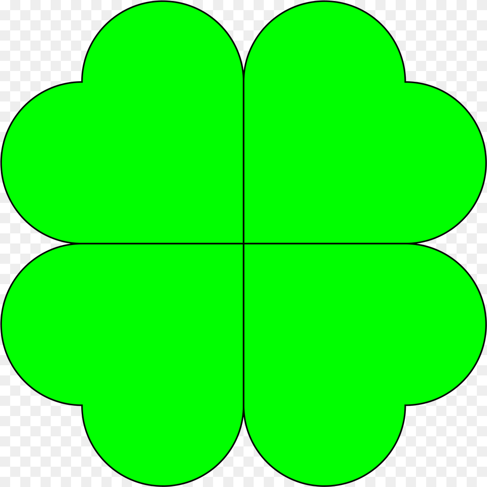 Irish Clipart Four Leaf Clover Four Leaf Clover Silhouette, Green, Plant, Logo, Symbol Free Png