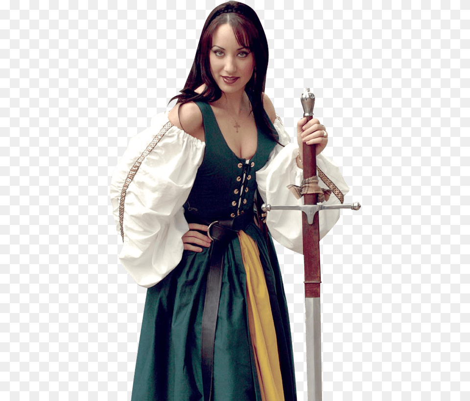 Irish Dress Dress, Weapon, Clothing, Costume, Sword Free Png