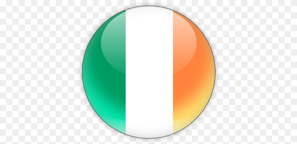 Irish Flag Circle Icon Ireland Flag Round, Sphere, Disk Free Png Download