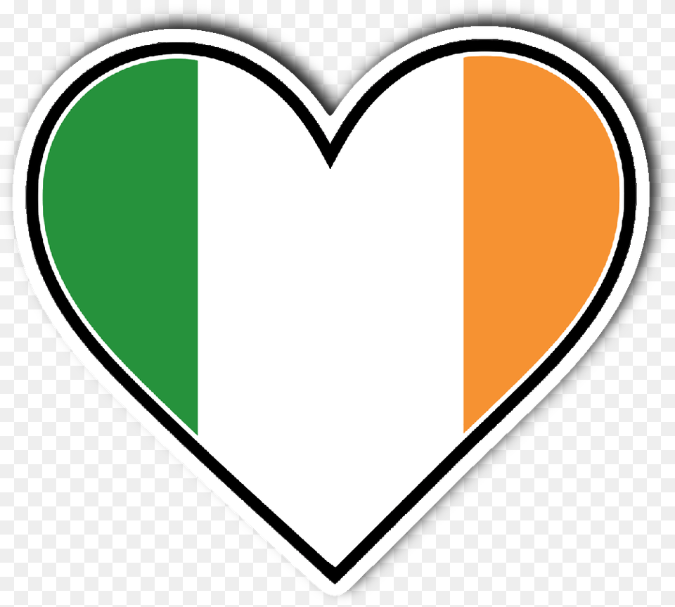 Irish Flag Heart, Logo, Bow, Weapon Free Transparent Png