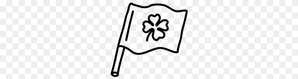 Irish Flag Ireland Clover Country Patrick Shamrock Icon, Gray Free Png