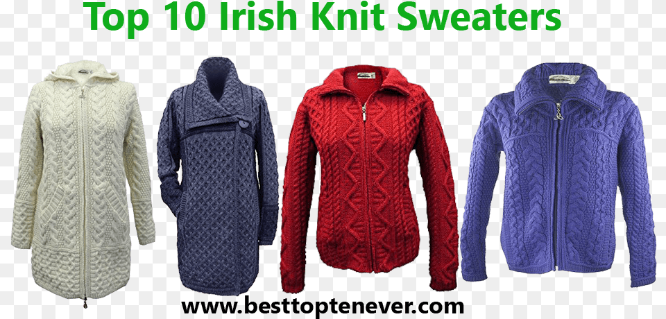 Irish Knit Sweaters For Women Leather Jacket, Clothing, Coat, Fleece, Sweater Free Png
