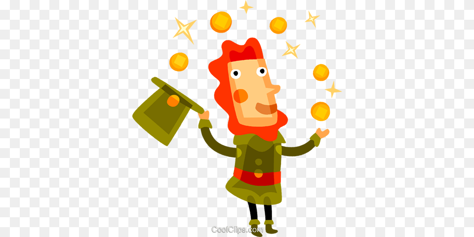 Irish Man Juggling Gold Coins Royalty Vector Clip Art, Baby, Person, Face, Head Free Transparent Png