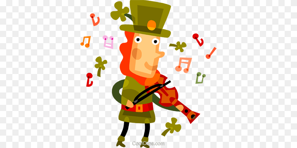 Irish Man Playing Fiddle Royalty Vector Clip Art Illustration, Baby, Person, Face, Head Free Transparent Png
