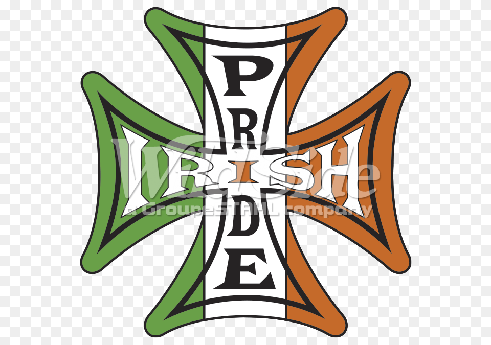 Irish Pride Iron Cross The Wild Side, Emblem, Symbol, Architecture, Building Png Image