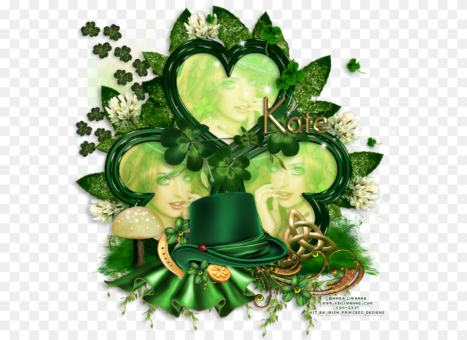 Irish Princess Design Fan, Green, Advertisement, Art, Graphics Free Png Download
