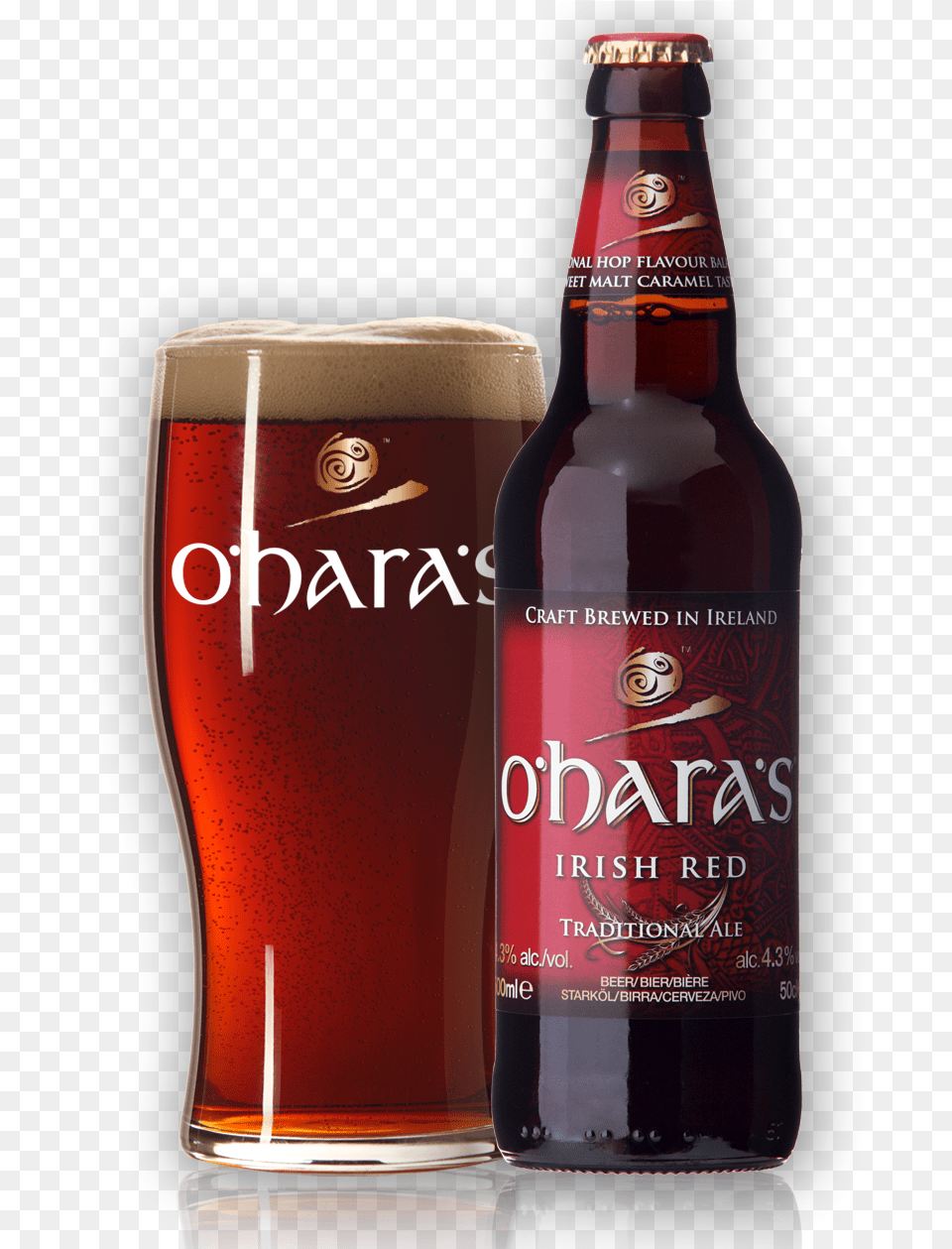 Irish Red O39hara39s Red Irish Beer, Alcohol, Beverage, Lager, Bottle Png Image