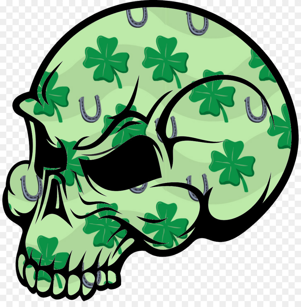 Irish Skull Images, Green, Art Png Image