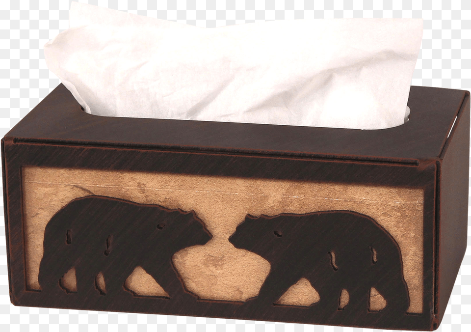 Iron Bear Rectangle Tissue Box Cover Grizzly Bear, Paper, Towel, Paper Towel, Toilet Paper Png Image