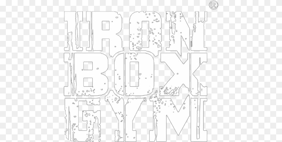 Iron Box Gym, Stencil, Art, Text, Symbol Free Png Download