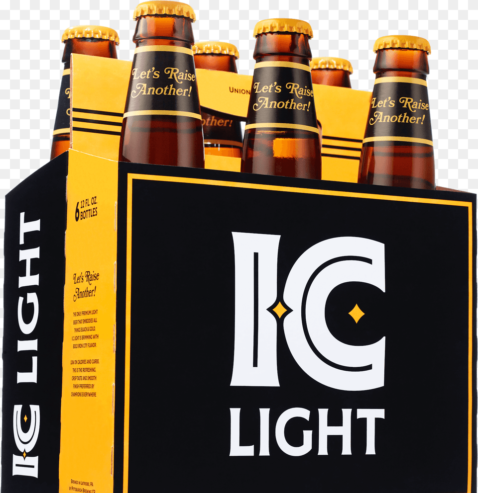 Iron City Light 2412 Oz Bottles Ic Light Beer, Alcohol, Beer Bottle, Beverage, Bottle Free Transparent Png