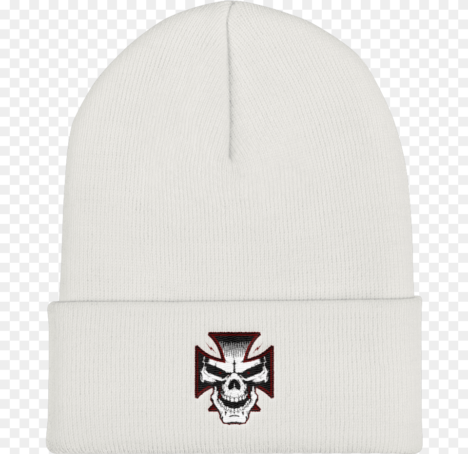 Iron Cross Cuffed Beanie, Cap, Clothing, Hat Free Png