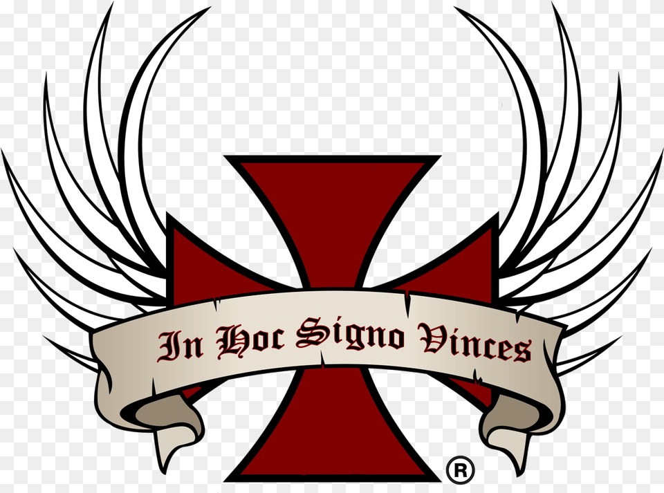 Iron Cross Knights Templar Transparent Knights Templar Logo, Emblem, Symbol, Animal, Fish Free Png Download