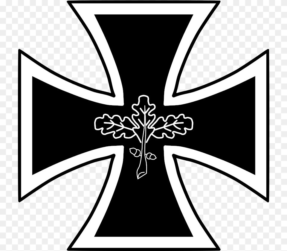 Iron Cross Oak Leaves Alternate Flag Of Germany, Stencil, Symbol, Outdoors Png