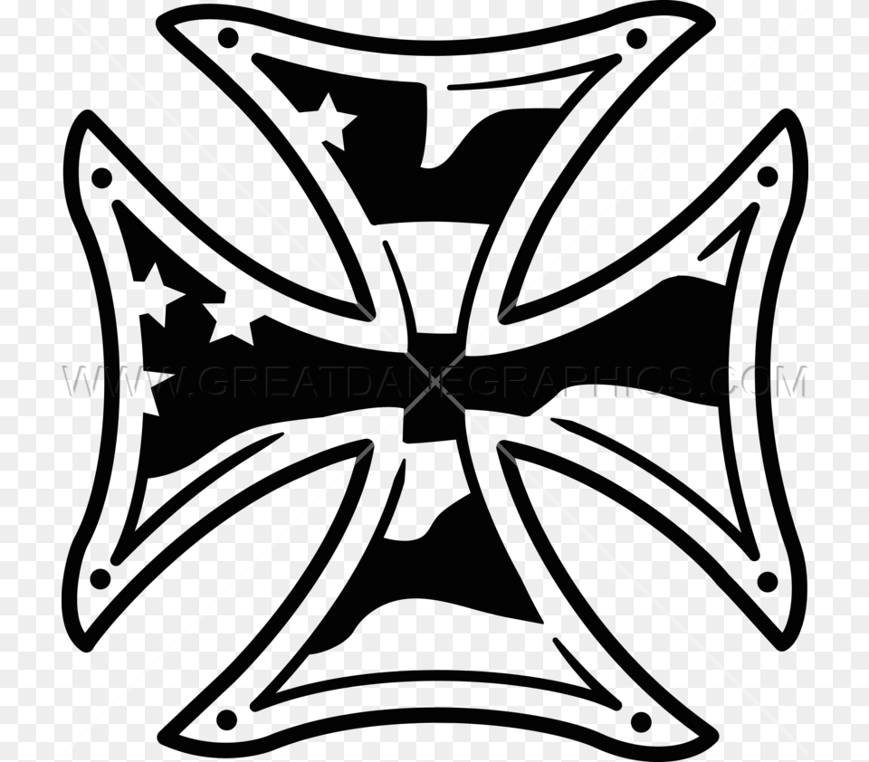 Iron Cross Production Ready Artwork For T Shirt Printing, Emblem, Symbol, Bow, Weapon Png Image