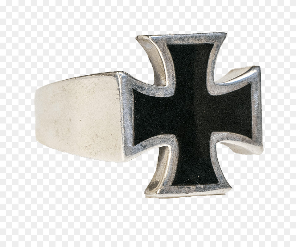 Iron Cross Ring 925 Silver Black Biker Heavy Metal Gothic German Feeanddave Ebay Cross, Accessories, Buckle Free Png Download