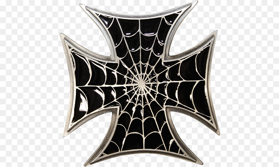 Iron Cross Spinnennetz Belt Buckle, Spider Web Free Transparent Png