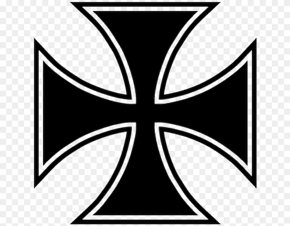 Iron Cross Sticker, Emblem, Symbol Png