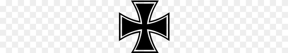 Iron Cross Vector Group With Items, Gray Png