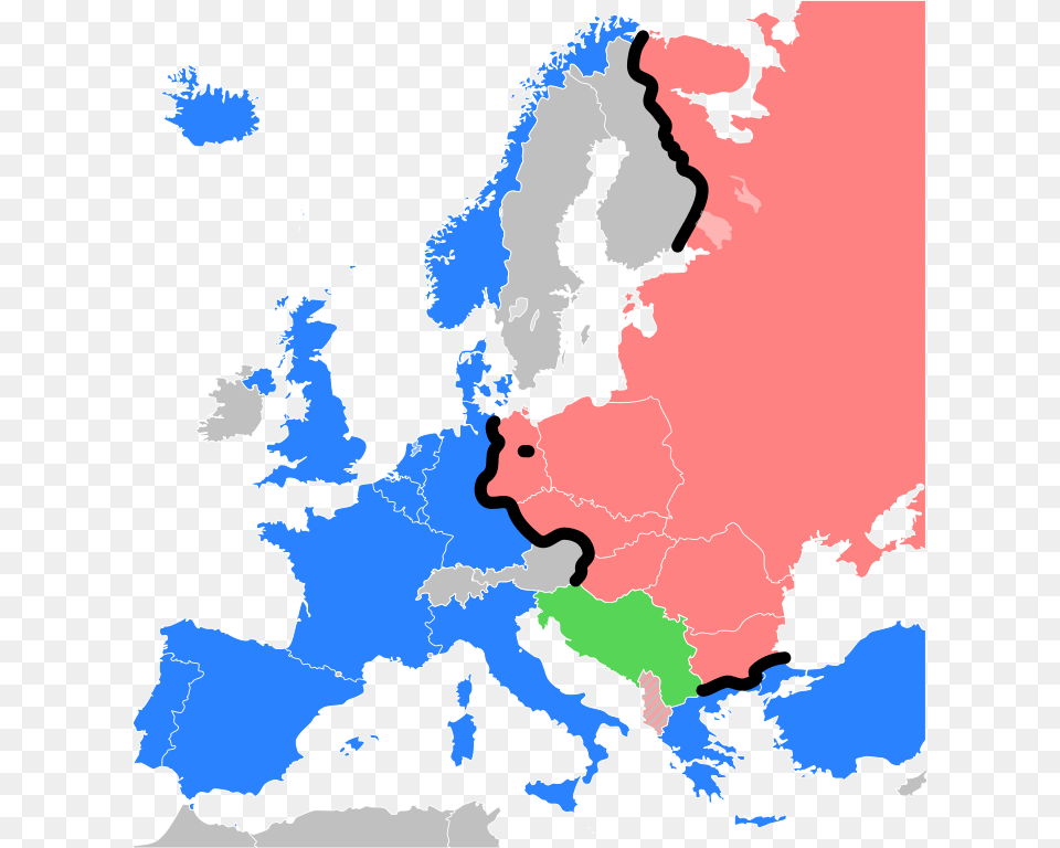 Iron Curtain Map, Chart, Plot, Atlas, Diagram Png Image