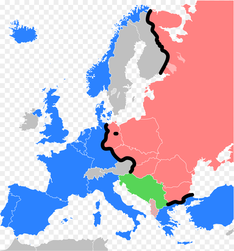 Iron Curtain Wikipedia Cold War In Europe, Chart, Plot, Map, Atlas Free Transparent Png