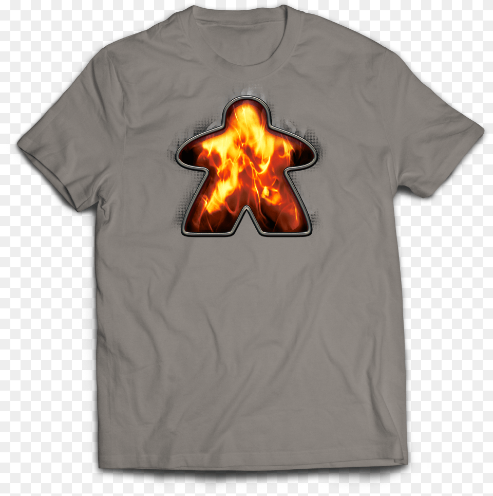 Iron Fire Meeple, Clothing, T-shirt Free Transparent Png