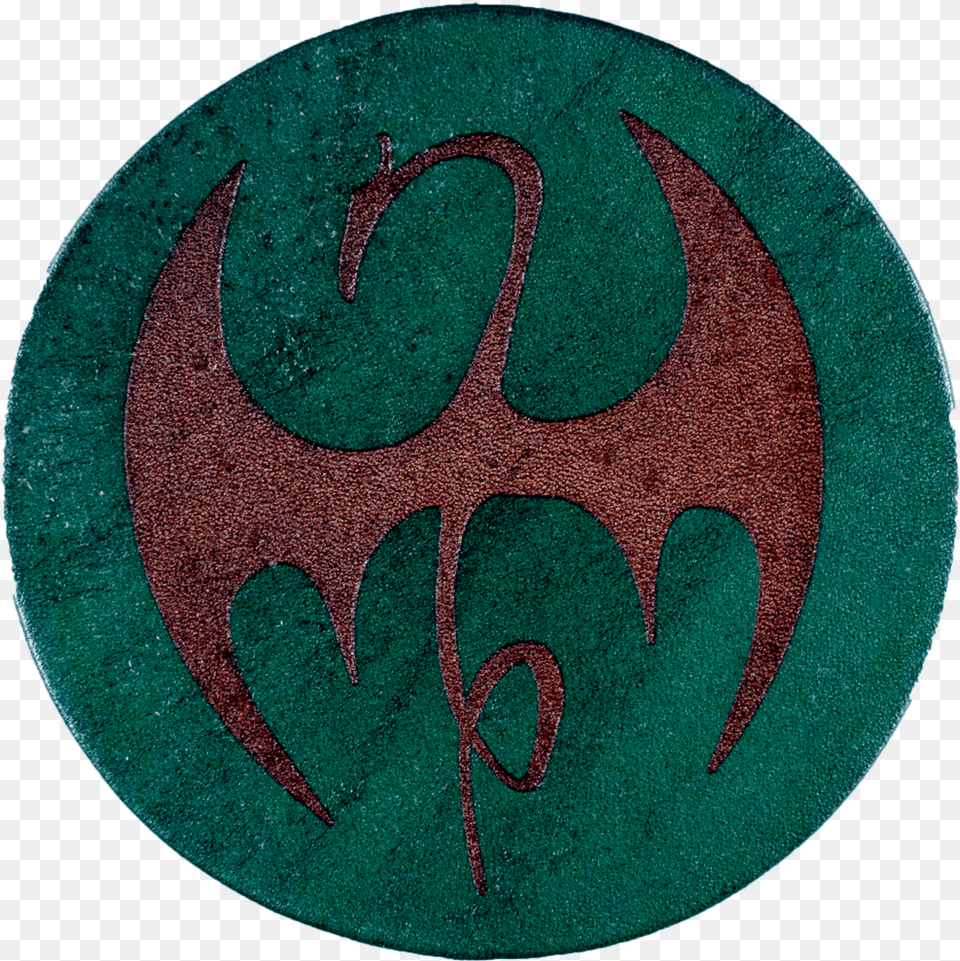 Iron Fist Inspired Coaster Emblem, Logo, Symbol Png Image