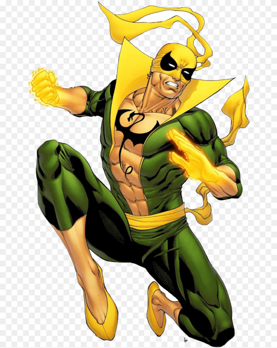 Iron Fist Marvel, Person, Face, Head, Book Png Image