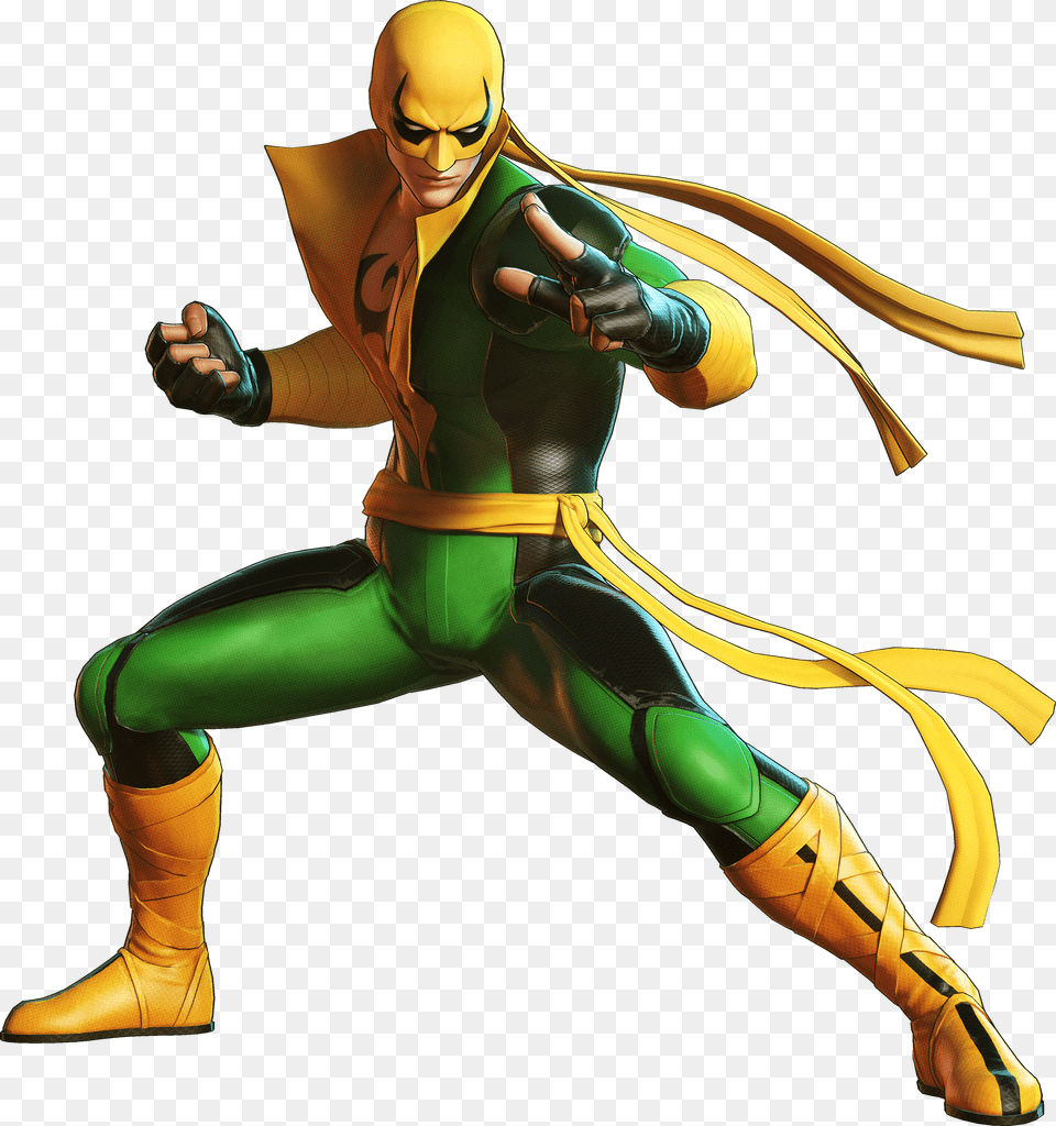 Iron Fist Ultimate Alliance, Adult, Male, Man, Person Free Png