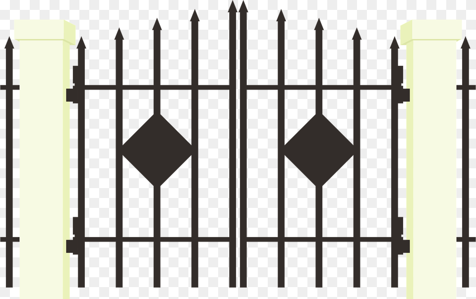 Iron Gate Clipart, Fence Png Image