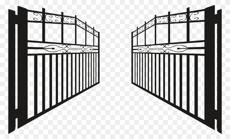 Iron Gate Opened Clipart Png