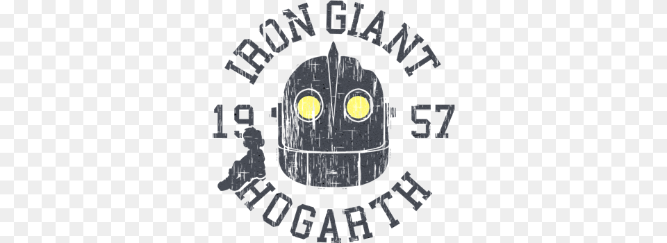 Iron Giant Hogarth 1957 Vintage T Shirt Lt Robotics Iron Giant Hogarth 1957 Retro Pillow Case, Logo, Baseball Cap, Cap, Clothing Png Image