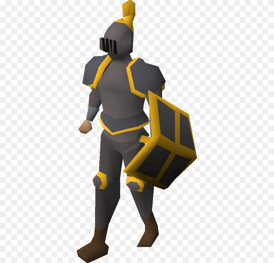 Iron Gold Trimmed Set Equipped Rune Gold Trimmed Osrs, Armor, Person Free Png