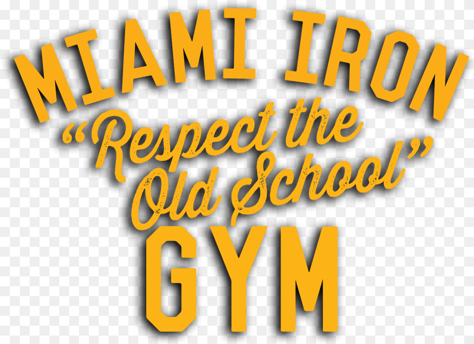 Iron Gym Miami, Text Free Png