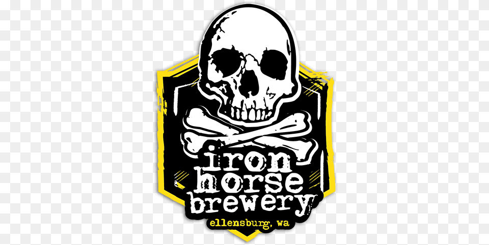 Iron Horse Brewery Crest Logo Iron Horse Brewery Iron Horse Quilters Irish Death, Advertisement, Person, Pirate, Poster Png Image