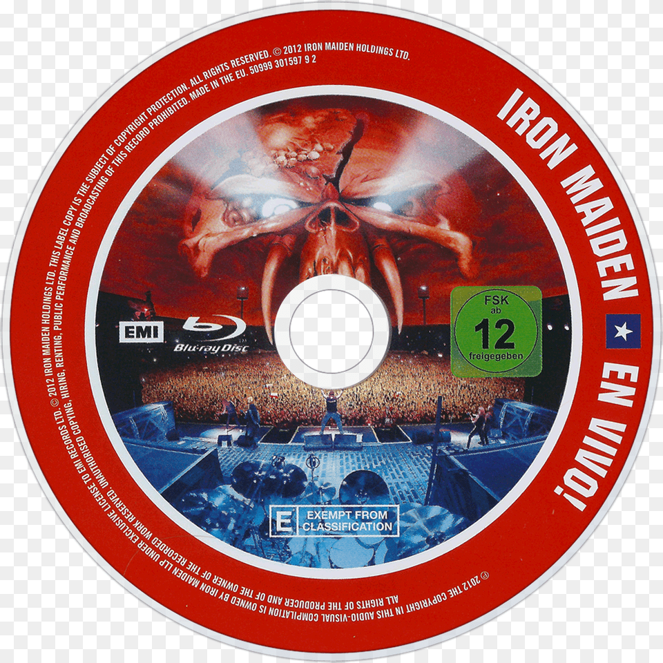 Iron Maiden En Vivo Blu Ray, Disk, Dvd, Person Png
