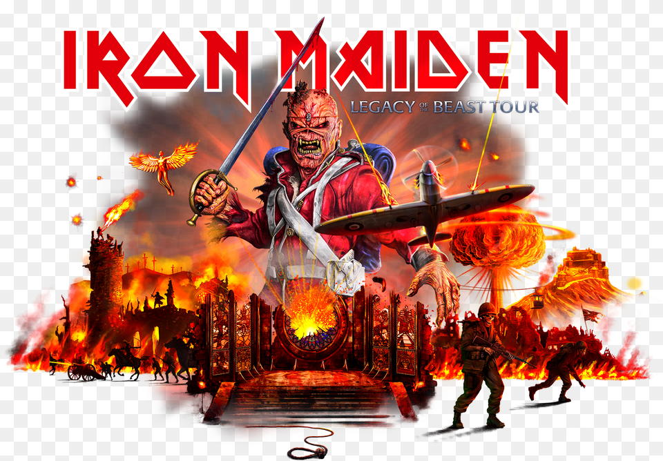 Iron Maiden Legacy Of The Beast Tour 2020, Concert, Crowd, Person, Adult Free Png