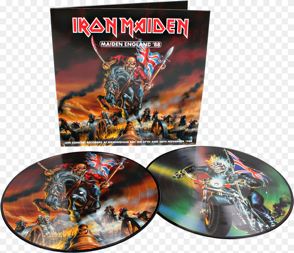 Iron Maiden Picture Vinyl, Adult, Male, Man, Person Png Image