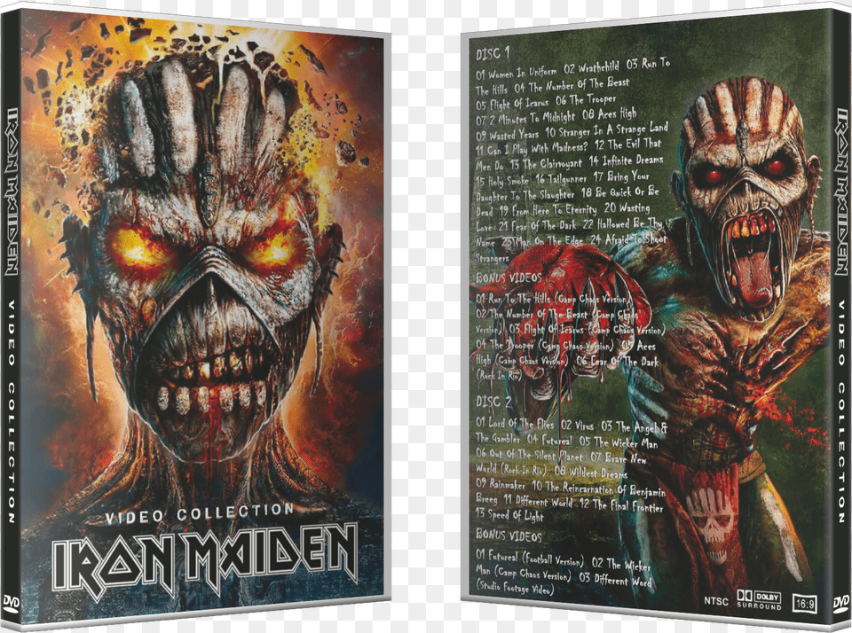 Iron Maiden Video Collection, Book, Publication, Advertisement, Poster Free Transparent Png