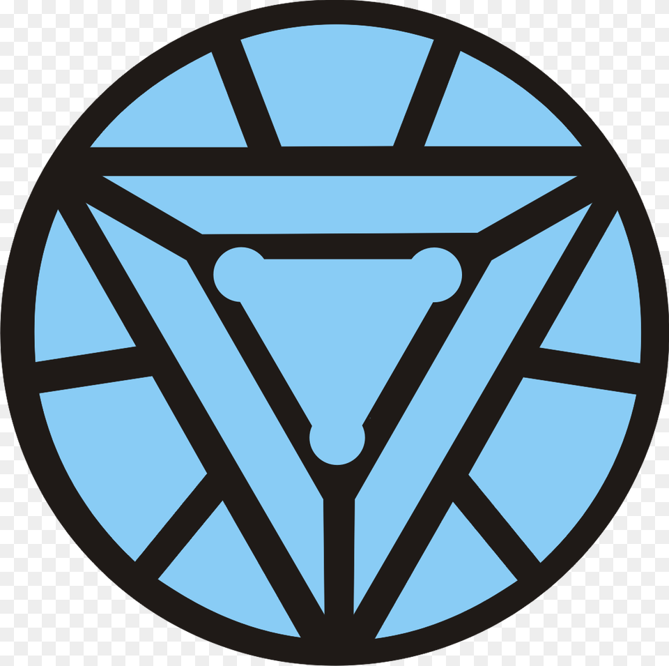Iron Man Arc Reactor Drawing, Triangle, Logo Png Image