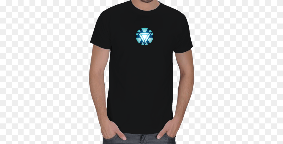 Iron Man Arc Reactor Erkek Tirt T Shirt, Clothing, T-shirt Png