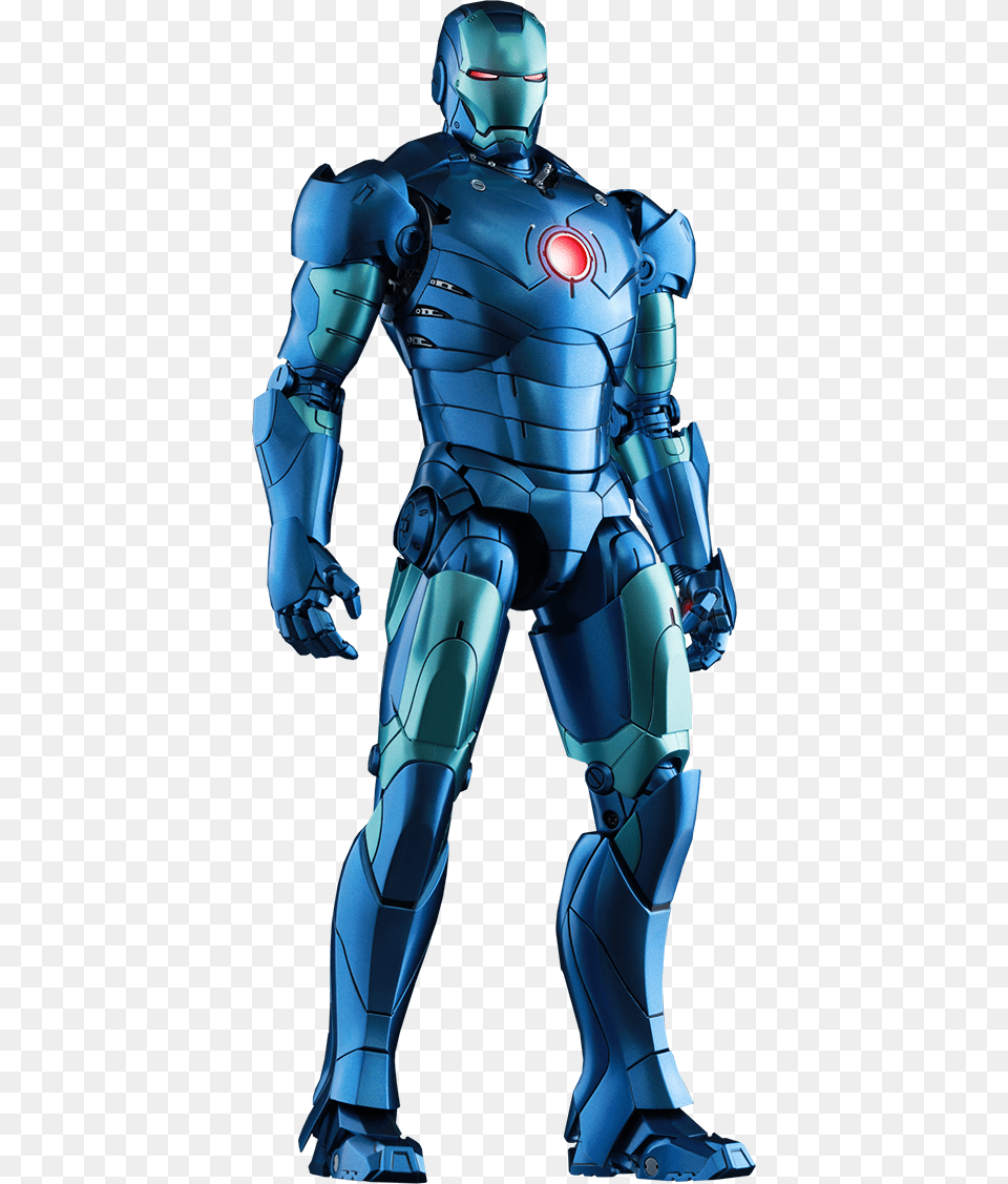 Iron Man Blue Armor, Robot, Toy, Helmet Free Png Download