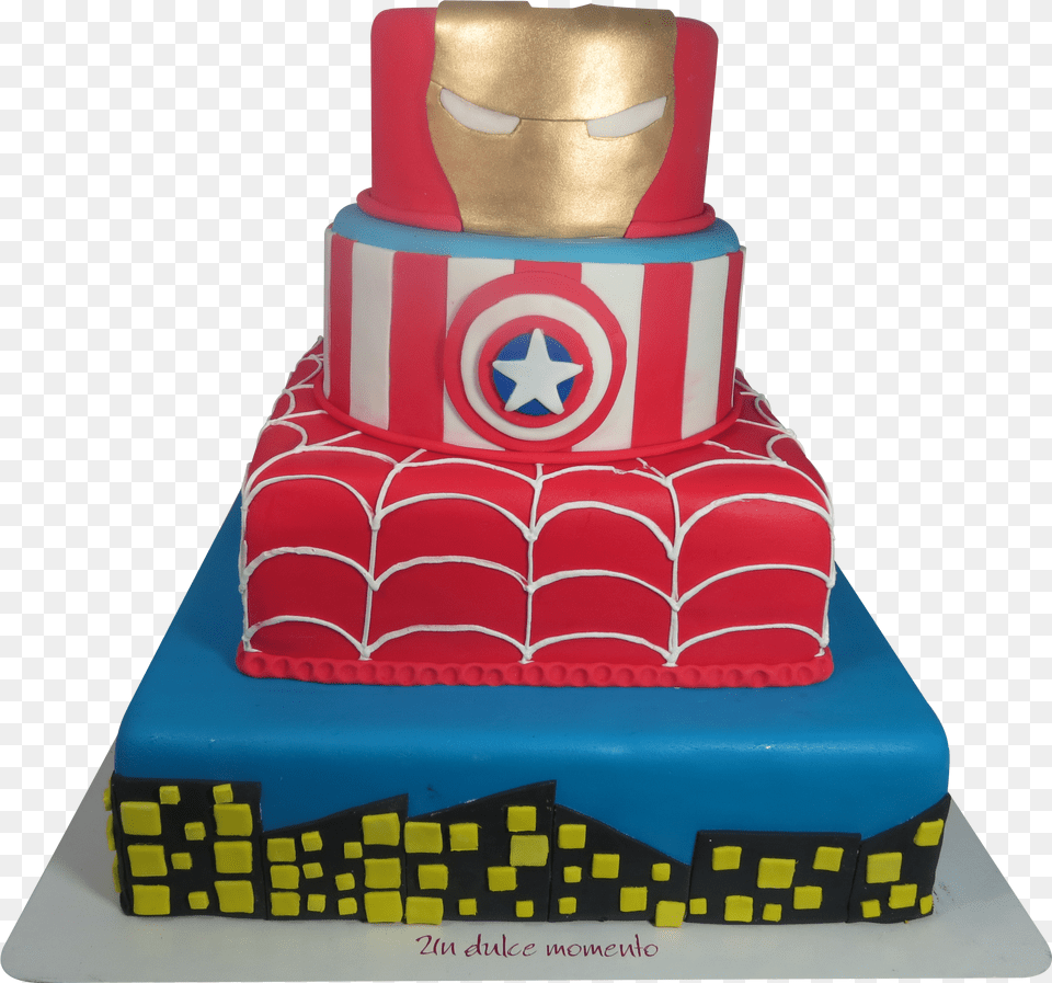 Iron Man Captain America Spiderman Kuchen Free Png Download