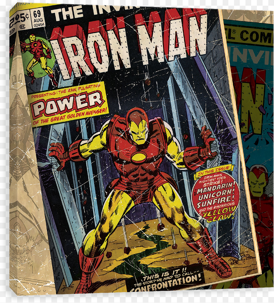 Iron Man Confrontation Iron Wall Art By Iron Man Iron Man 39power39 Comic, Book, Comics, Publication, Person Free Png