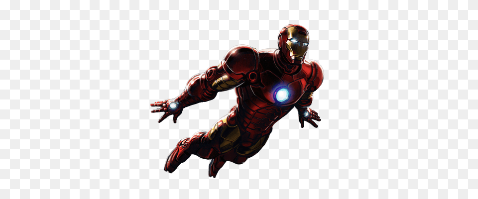 Iron Man Flying Up Adult, Male, Person Free Transparent Png