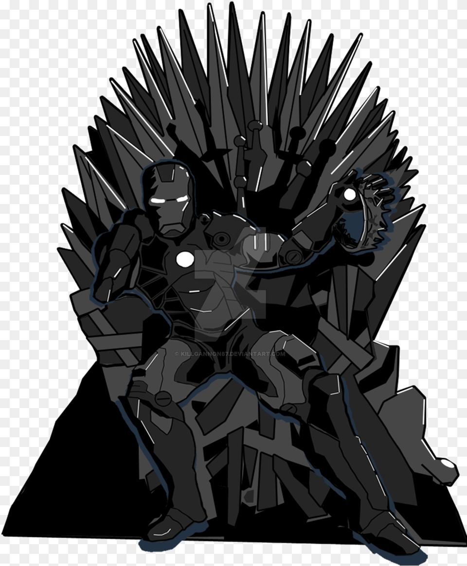 Iron Man Iron Throne A Game Of Thrones T Shirt Iron Throne Clip Art, Furniture, Baby, Person Free Png Download
